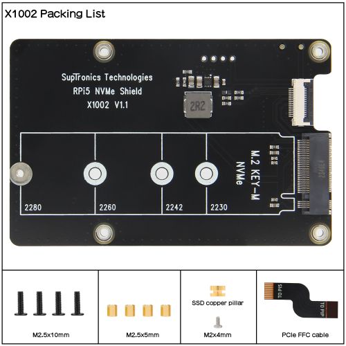 X1002 V1.1 Packing List