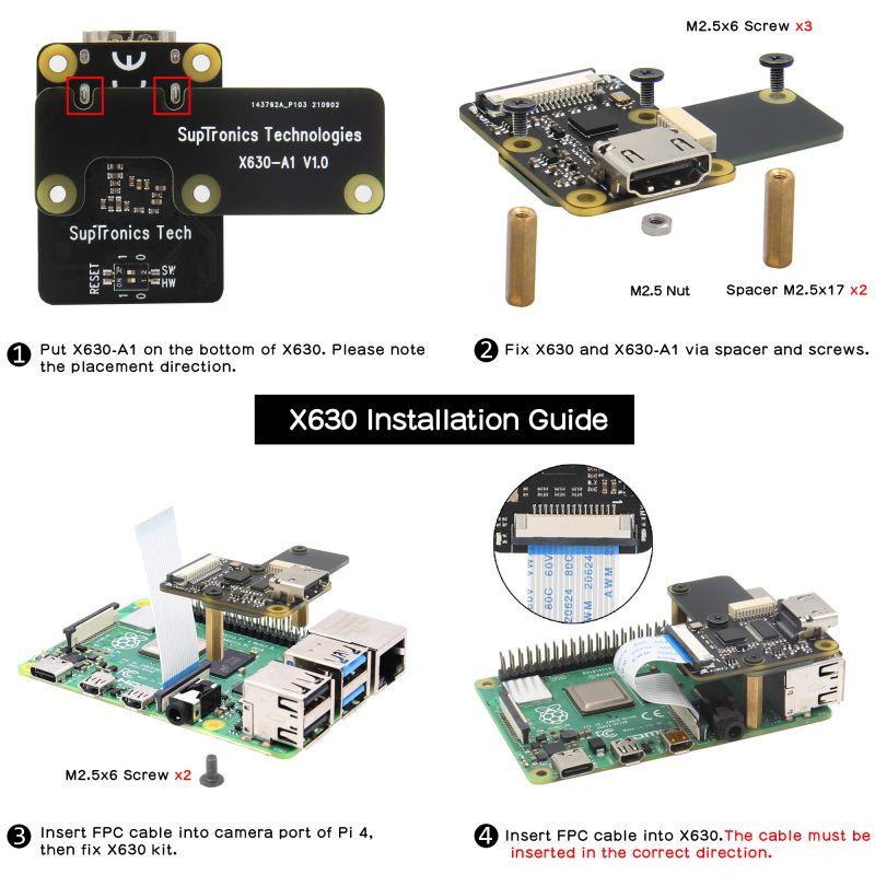 How to install X630