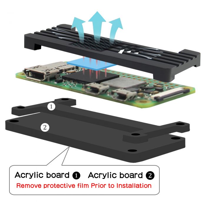 Raspberry Pi Zero 2W Case-2W01