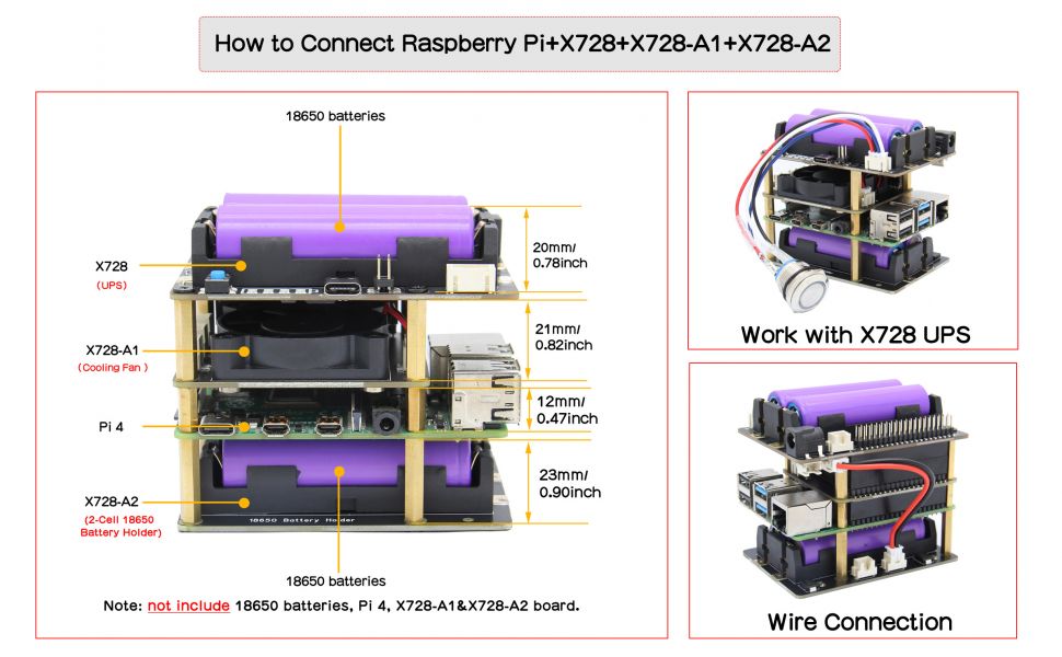 How to Connect Raspi and X728