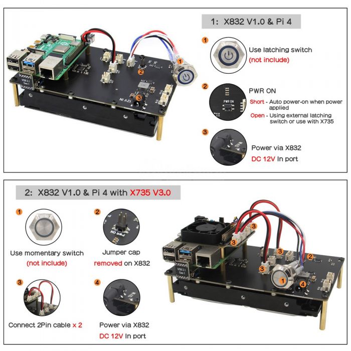 X832 V1.0+X735 V3.0