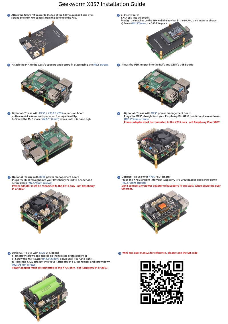 X857 installation guide